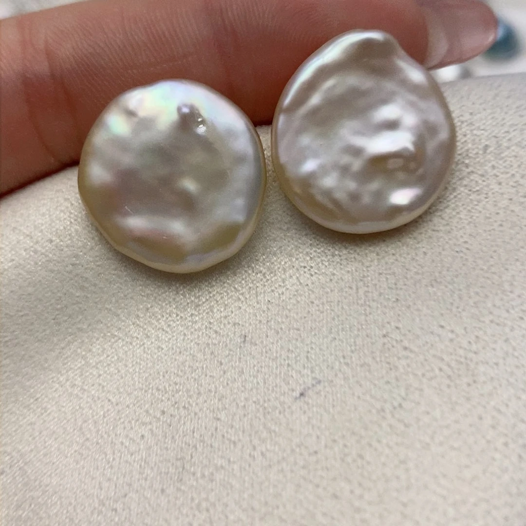 【闪购商品】淡水珍珠耳饰银S925镶嵌