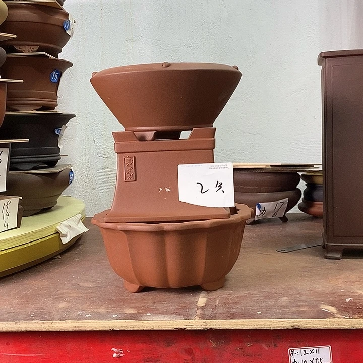 紫砂花盆今天下午