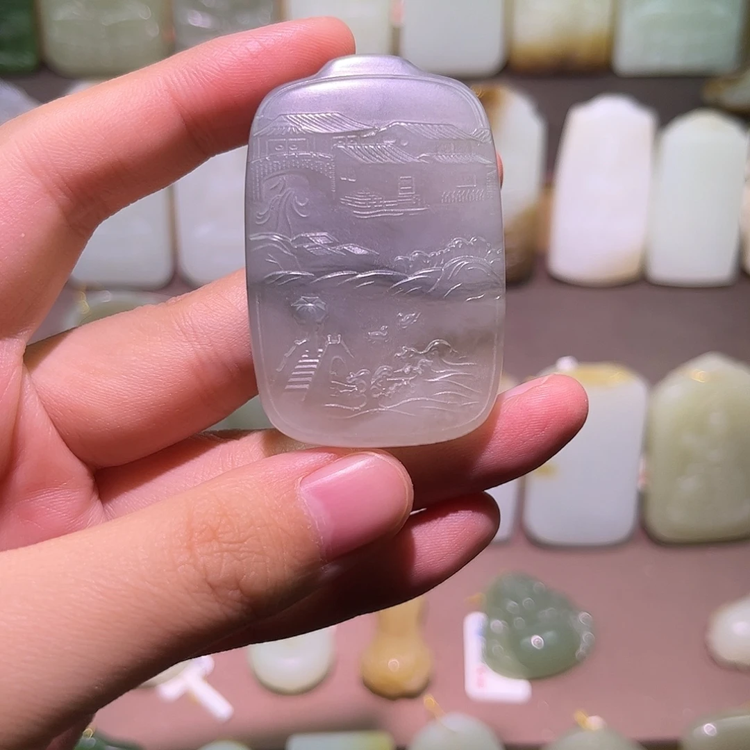 和田玉未镶嵌颈饰