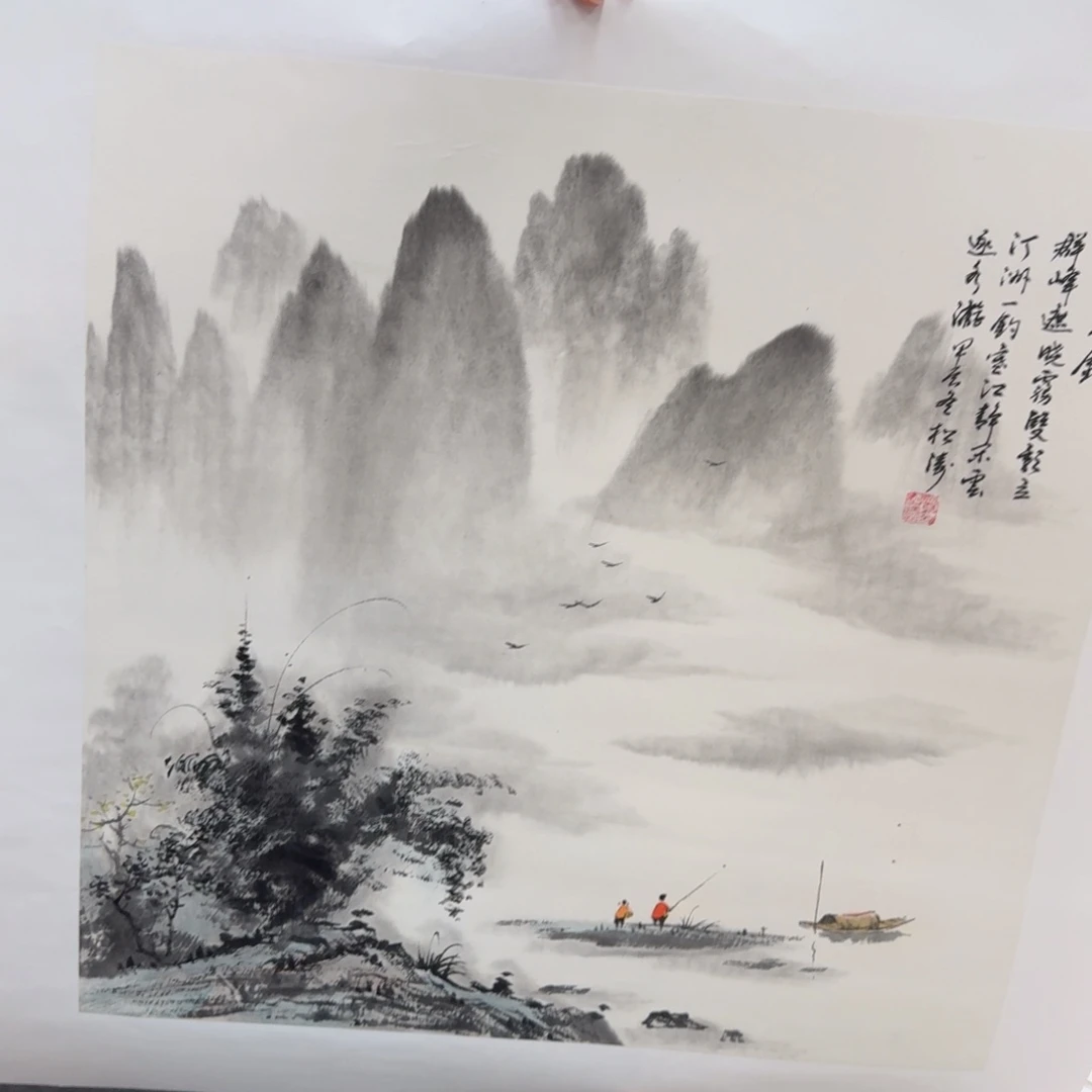 国画国画作品山水花鸟纯手绘