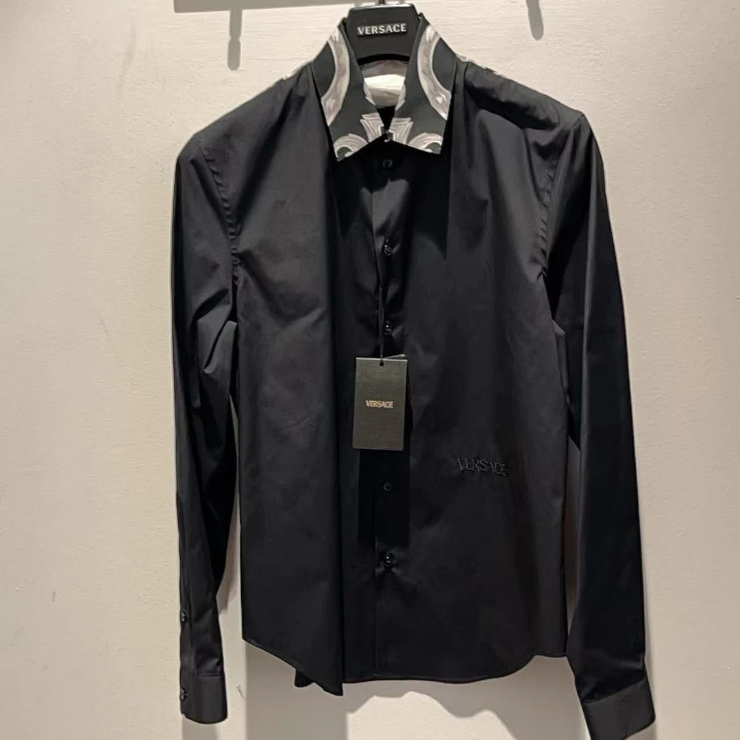 未使用 VERSACE/范思哲 男士巴洛克印花衬衫