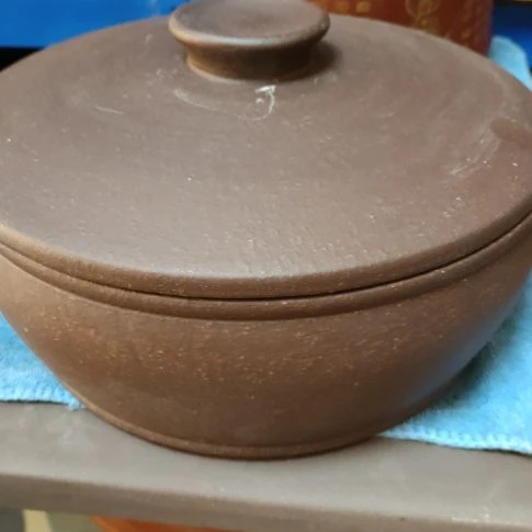 紫砂茶叶罐紫砂茶叶罐大号紫玉金砂两饼装
