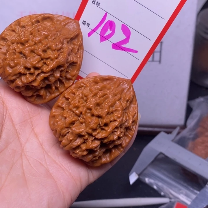把件文玩核桃102，46官帽