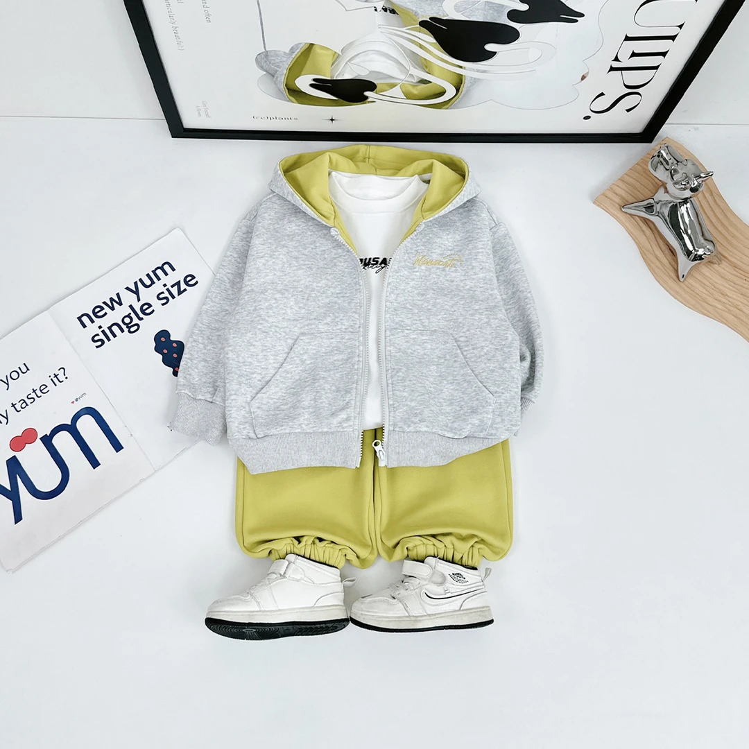 男童套装2025新款春装儿童春秋季两件套潮 DMC7397 悠悠童话童装