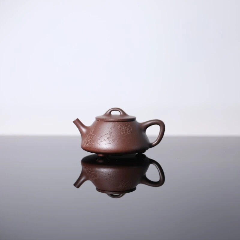 【前墅龙窑丨子冶】许法良·羡砂 紫泥 约100CC 紫砂壶