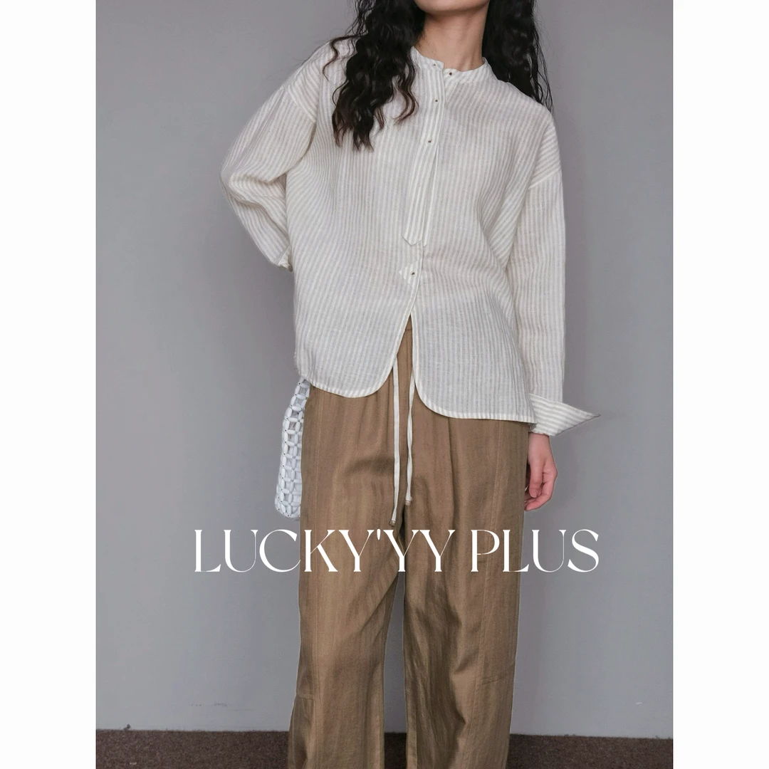LUCKYYY 高品定制满分亚麻row风舒适质感衬衫B1565