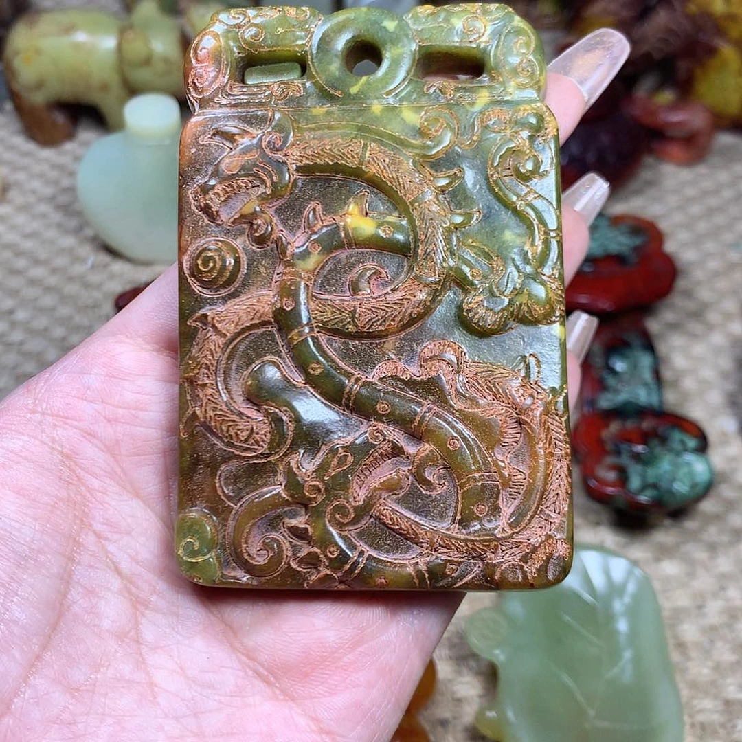 白玉菩提吊坠挂件