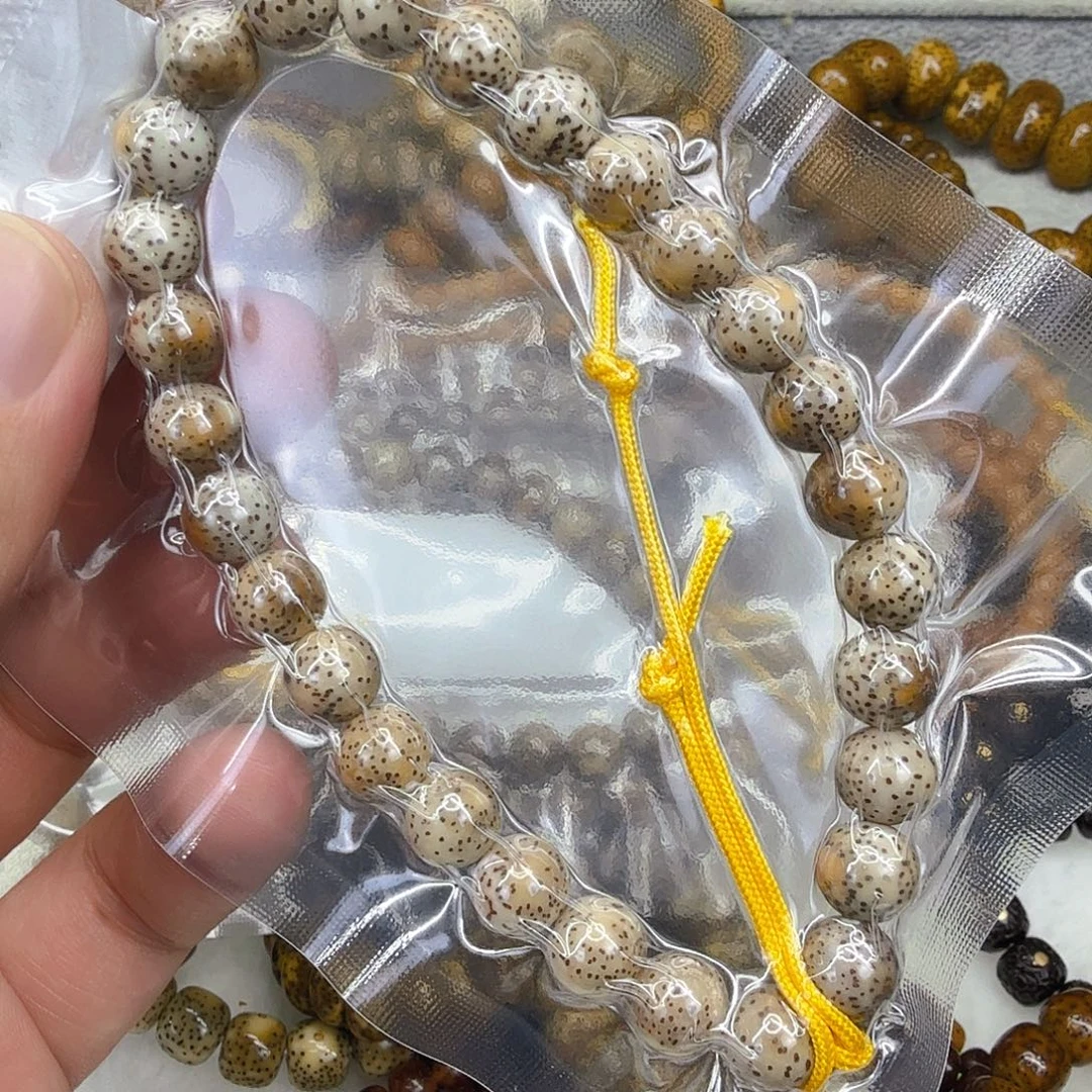手串星月菩提23火烧云星月菩提0.9圆手持