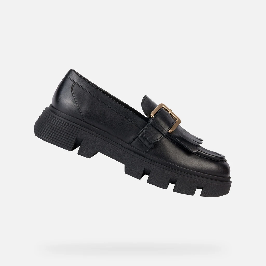 G家“会呼吸的鞋”女士牛皮革软面乐福鞋 D36UAC C9999