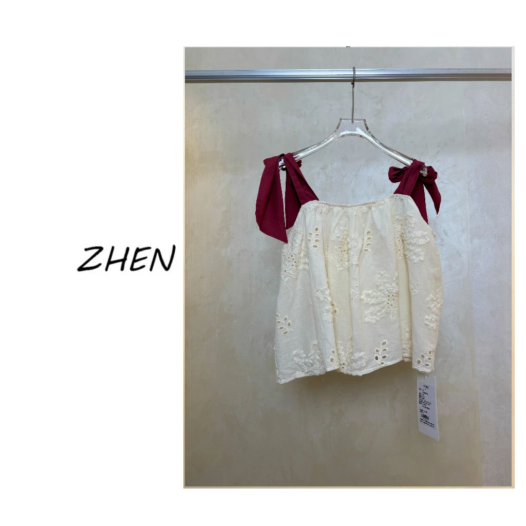 【ZHEN】25K00792 2025新款修身显瘦气质小众设计师款吊带