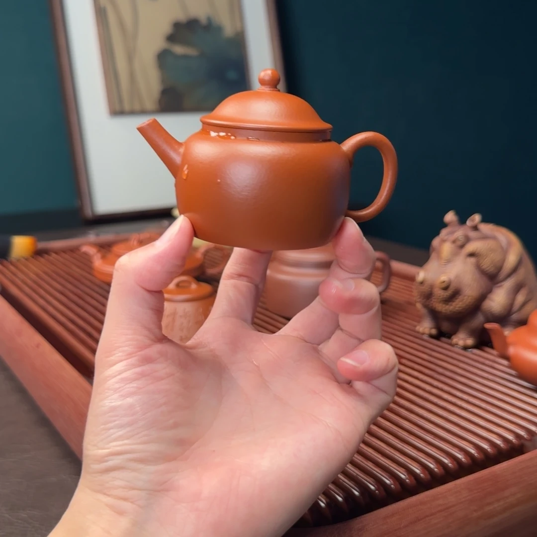 小***叔紫砂茶壶发祥笠帽 生砂生料 120cc