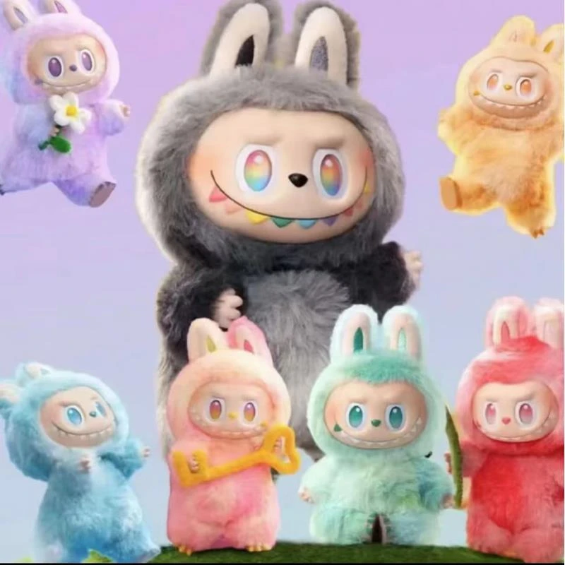 【运费险+礼盒】潮玩LABU三代马卡龙搪胶毛绒公仔陈列展示柜