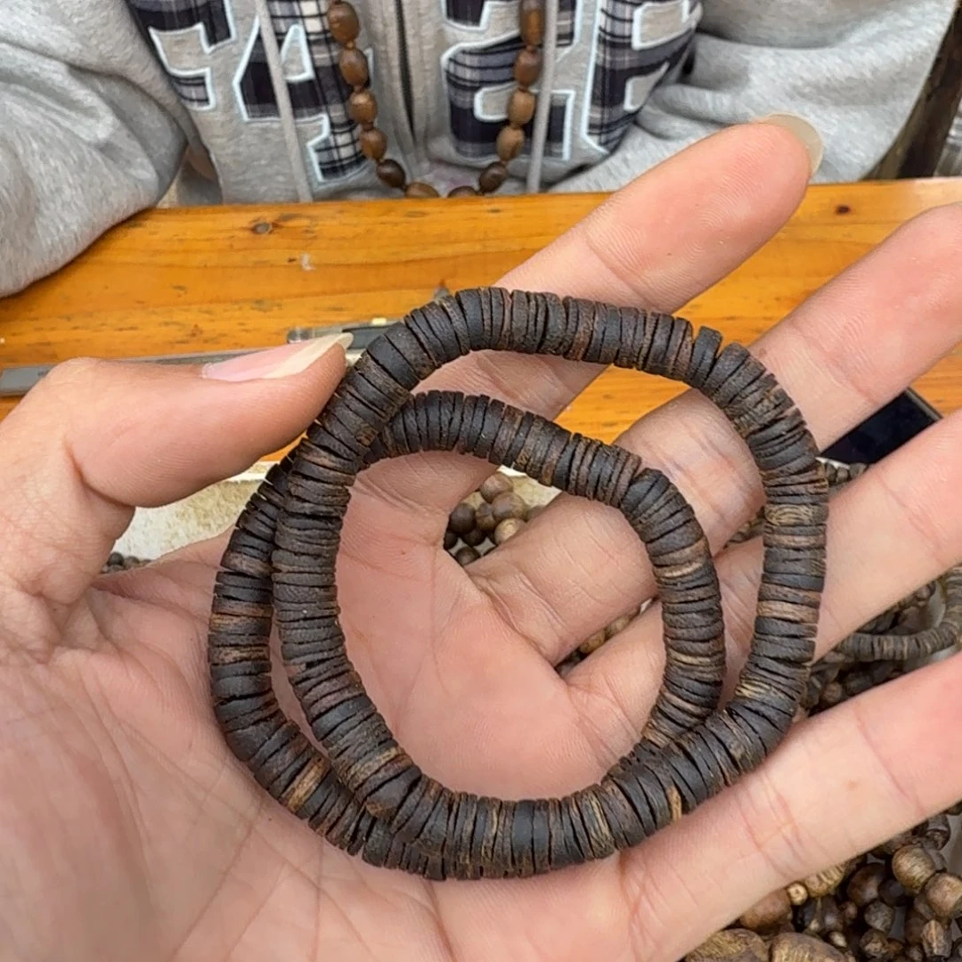 沉香沉香碎屑单圈沉水片珠6克多样性发一