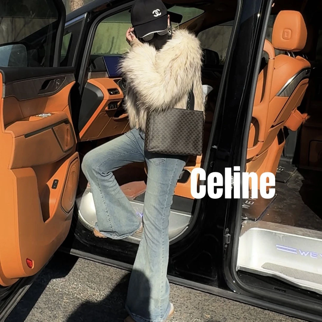 修复品619519/Celine /思琳黑金手提盒子包