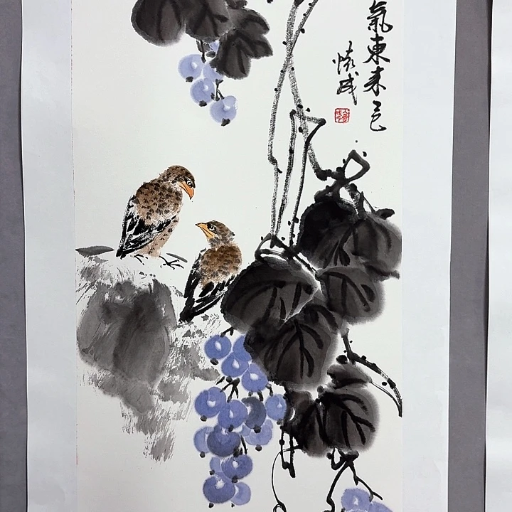 国画亲笔手绘放心去藏