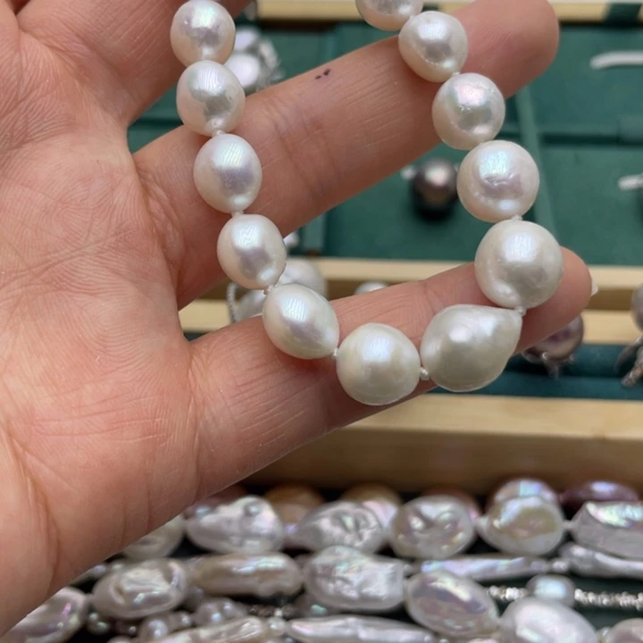 淡水珍珠手绳合金