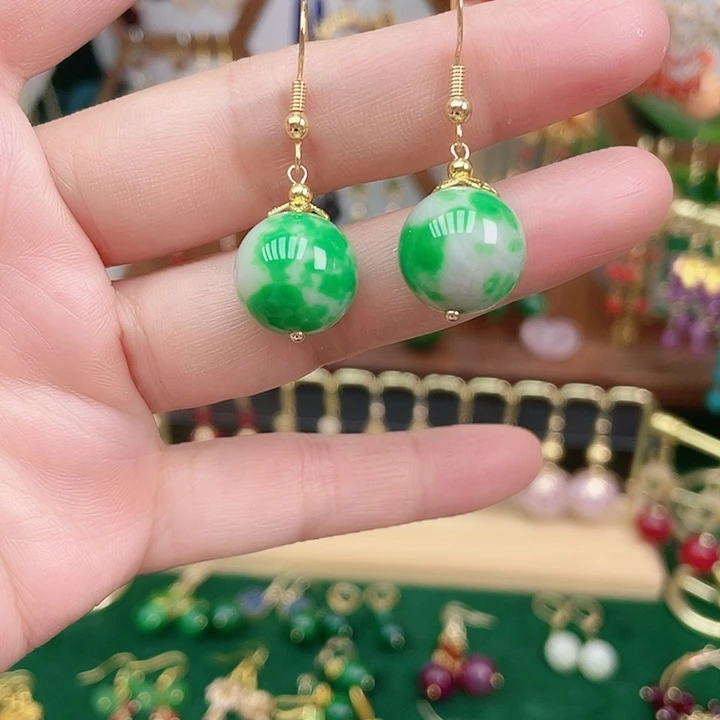 合金耳饰玛瑙/玉髓
