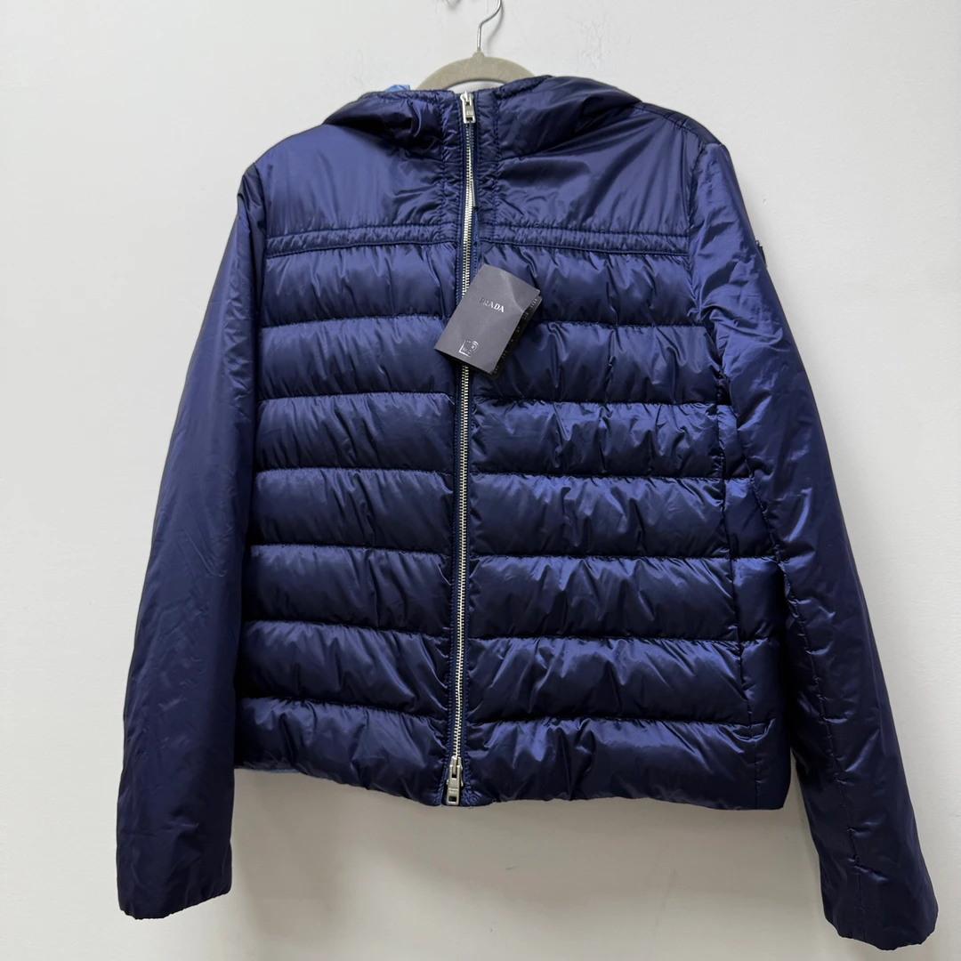 未使用 Prada/普拉达 42码/Prada三角标鹅绒羽绒服/闲置