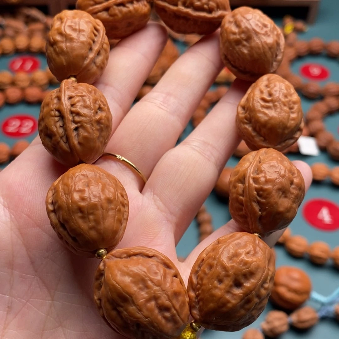 文玩核桃手串22尺寸金鱼