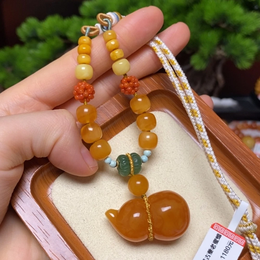 【闪购商品】蜜蜡颈饰未镶嵌项链