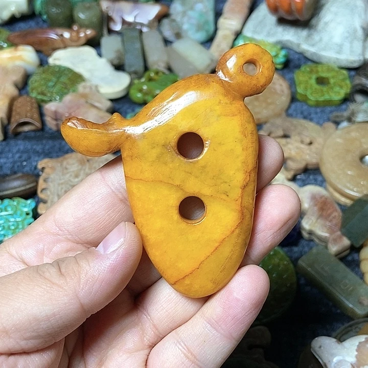 和田玉未镶嵌颈饰121