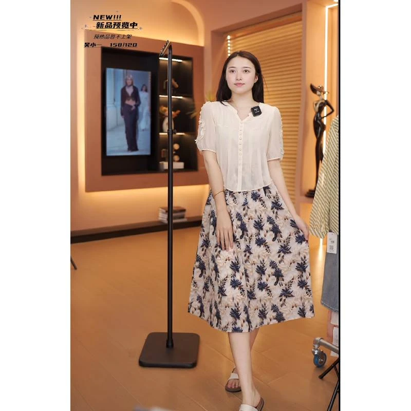 1319#连衣裙新款夏季气质名媛轻奢高级感裙