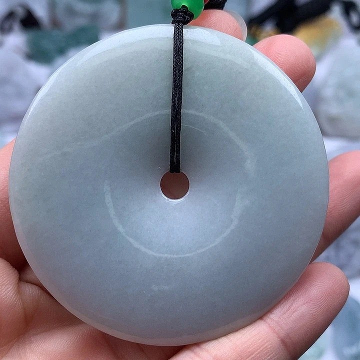 翡翠未镶嵌颈饰大平安扣福利