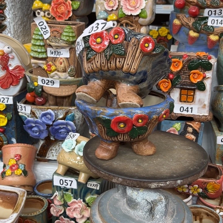 紫砂花盆粗陶材质多肉花盆