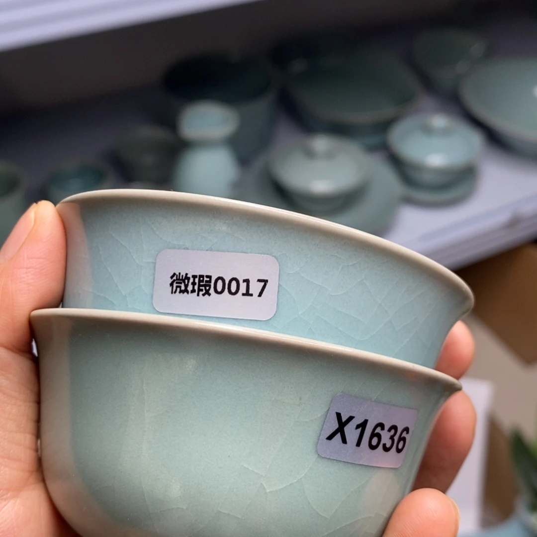 瓷片奇****3汝州原矿原釉微瑕0017。 1636