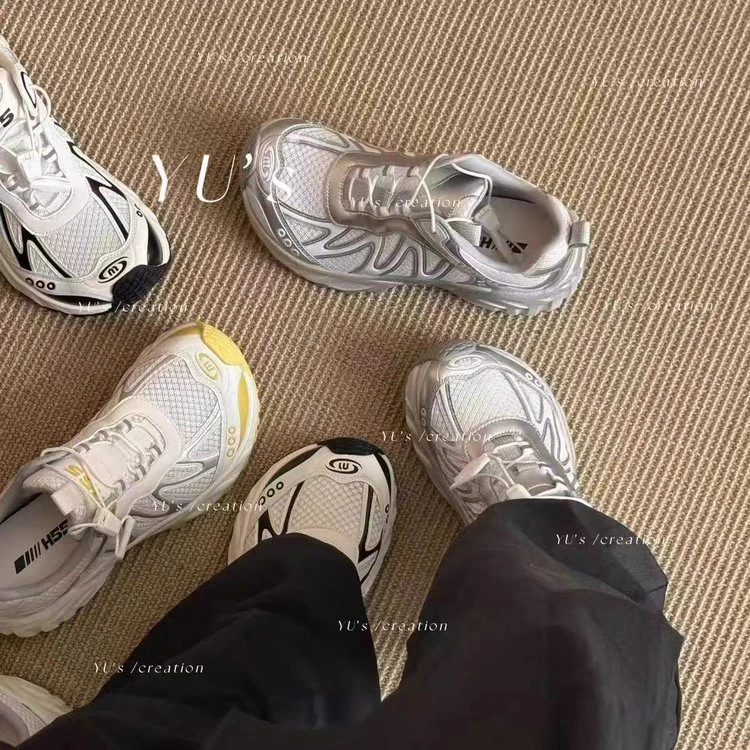 女鞋有氧计划歪头网面超轻运动鞋潮流情侣休闲徒步百搭户外感透气