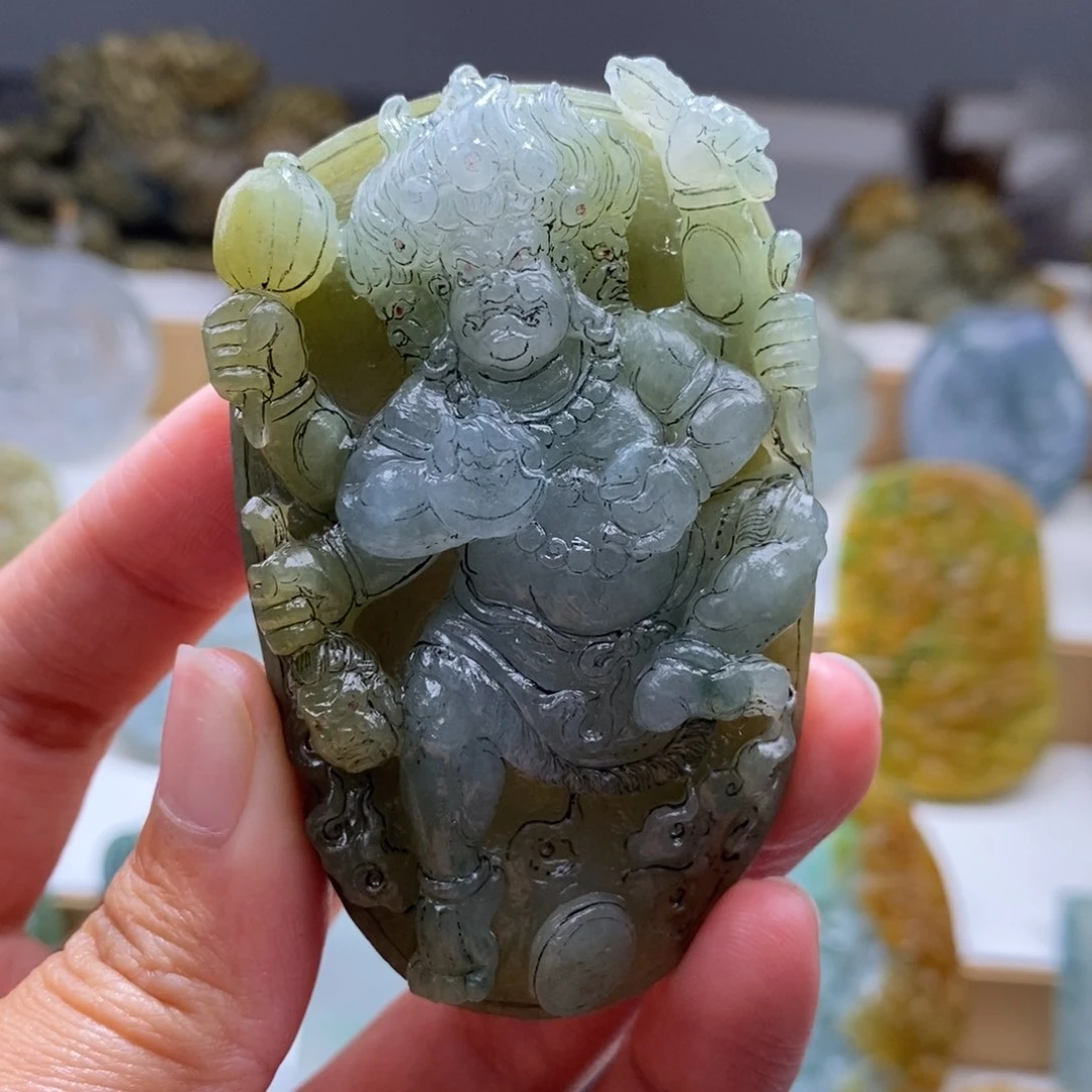 定制翡翠未镶嵌奥****型大黑天