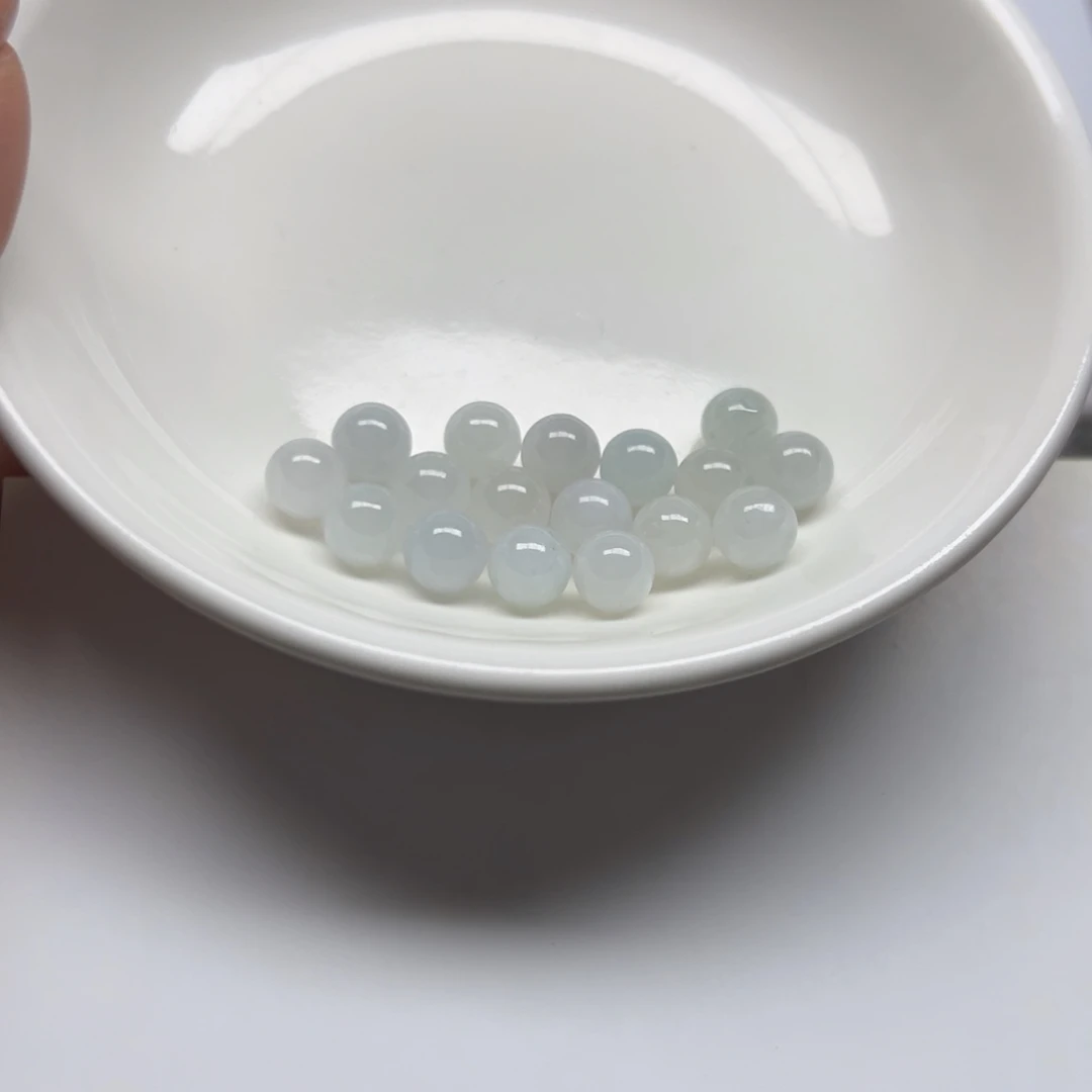 翡翠散珠?*柒纯天然缅甸翡翠A货卡7，16颗分2单