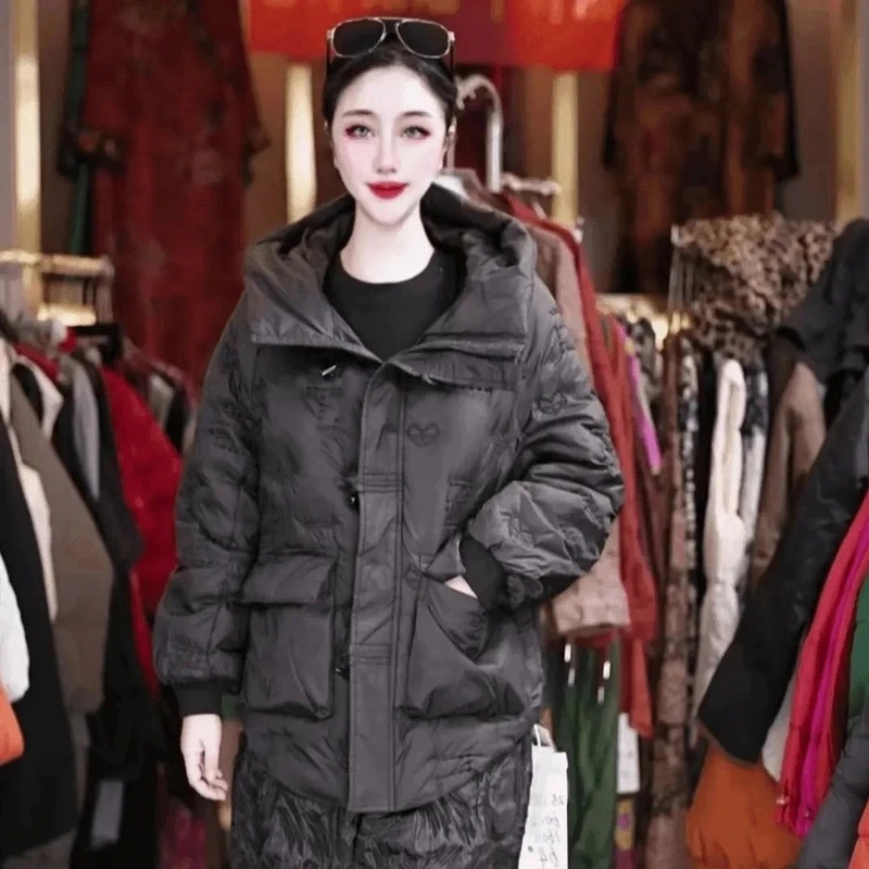 【羽绒】冬季百搭时尚潮流休闲气质显瘦轻奢女款羽绒服2124