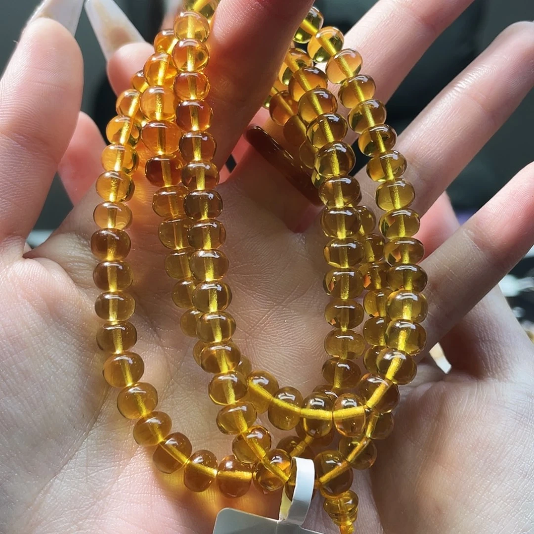 琥珀未镶嵌裸石抚顺琥珀7➕108金珀