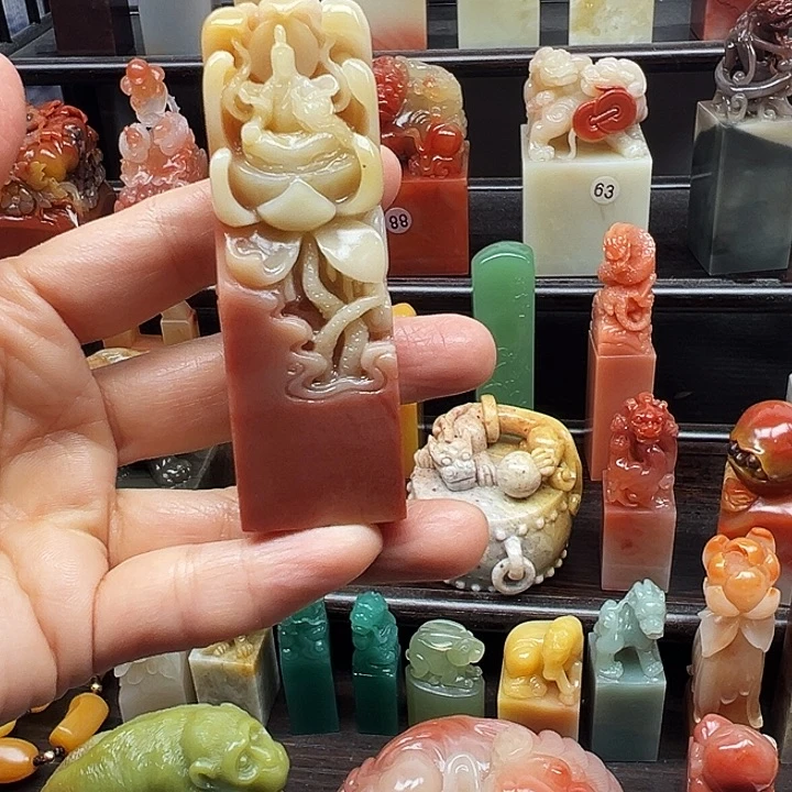 寿山石印石寿山石手工雕刻