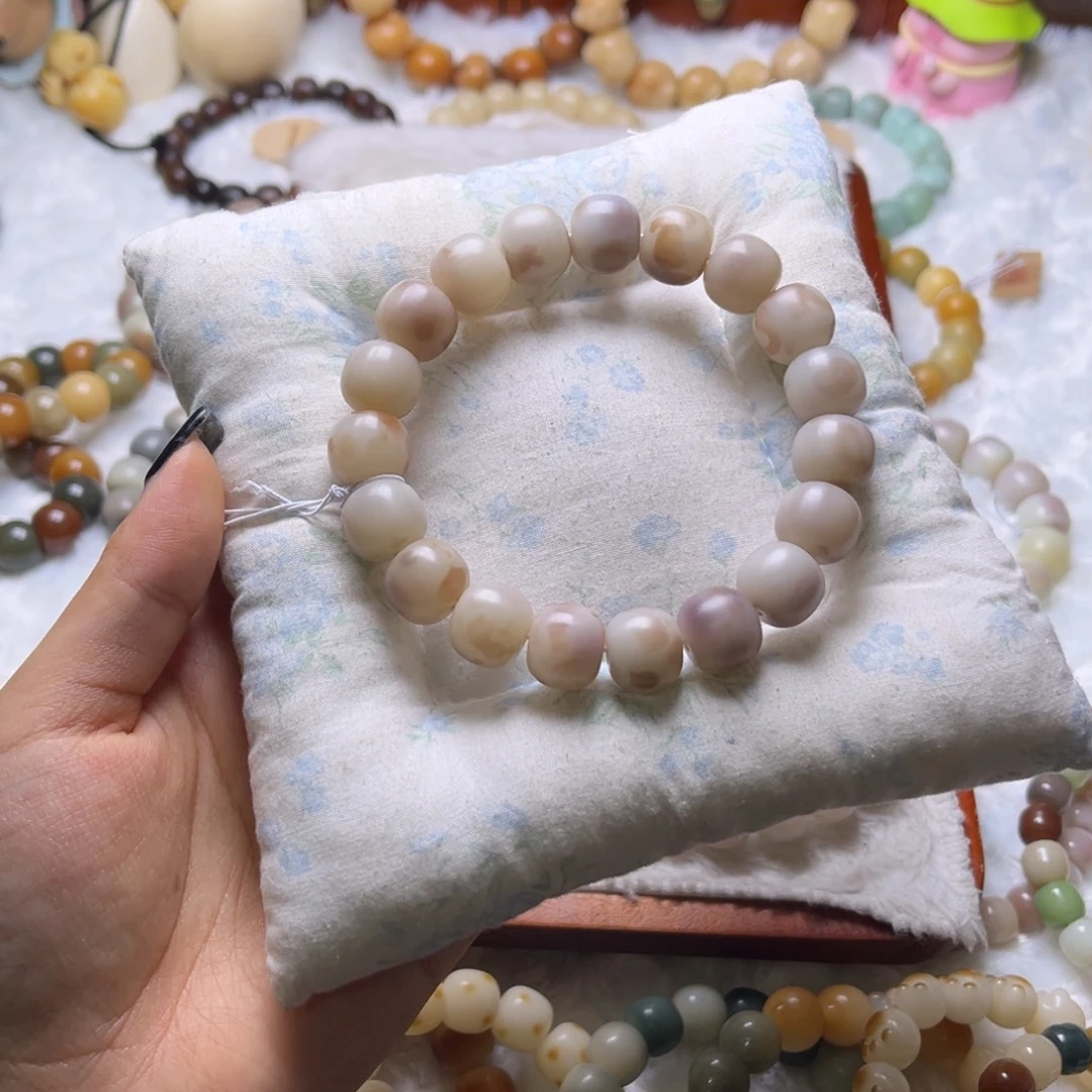 软****菩提根/象牙果手串672浅珀微瑕干磨