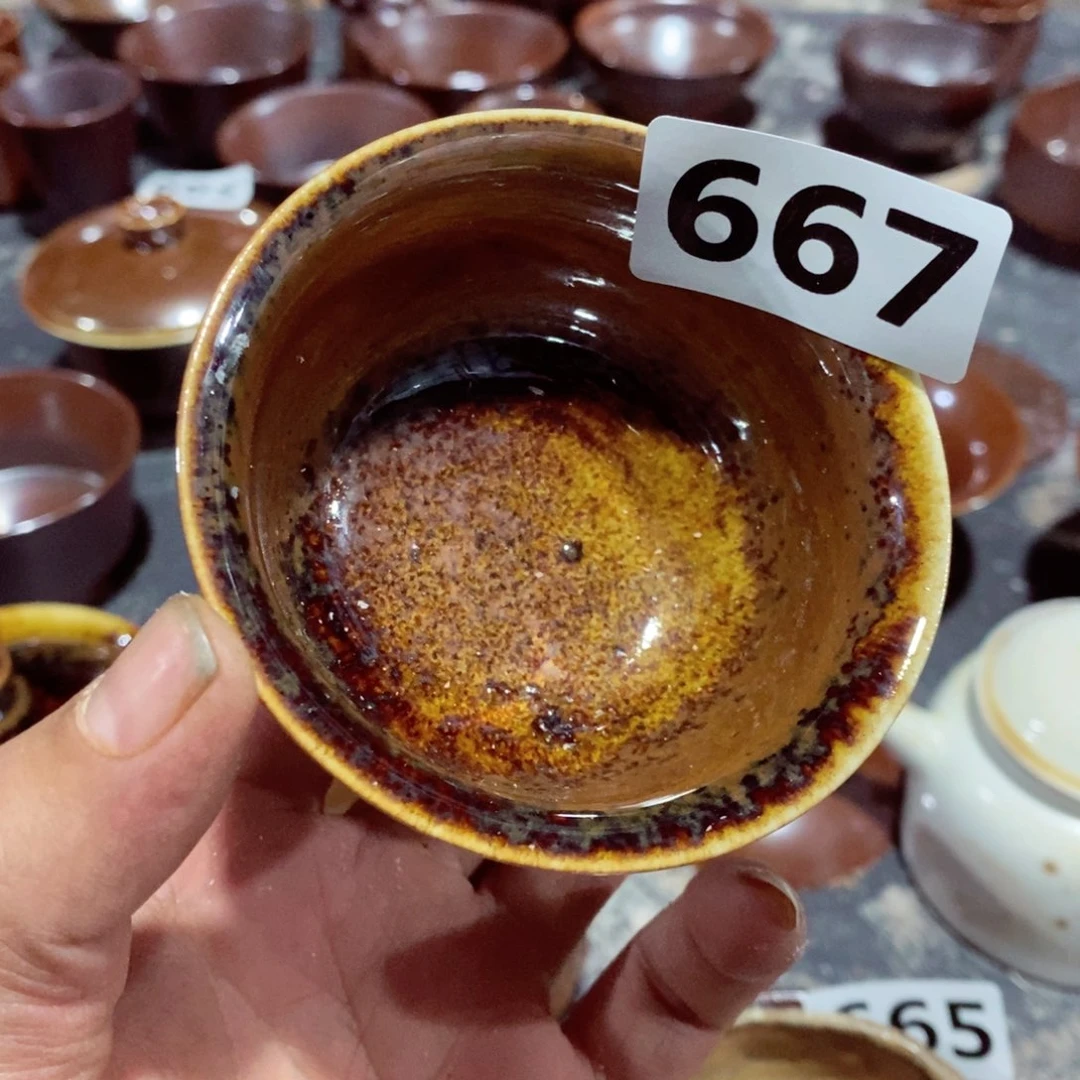 柴烧茶具陶瓷杯子