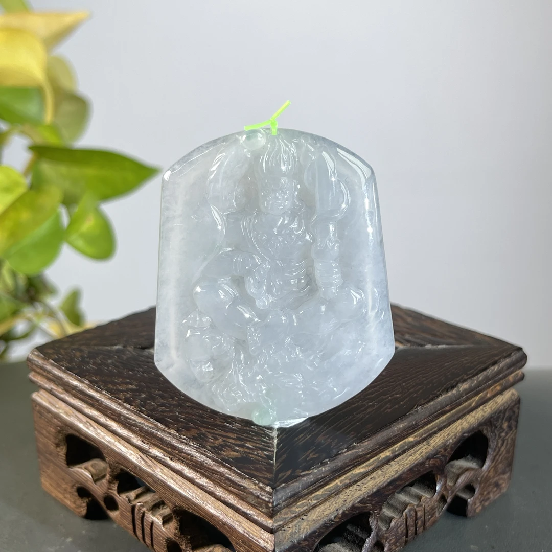 JXA12-68  天然缅甸A货翡翠  不动明王