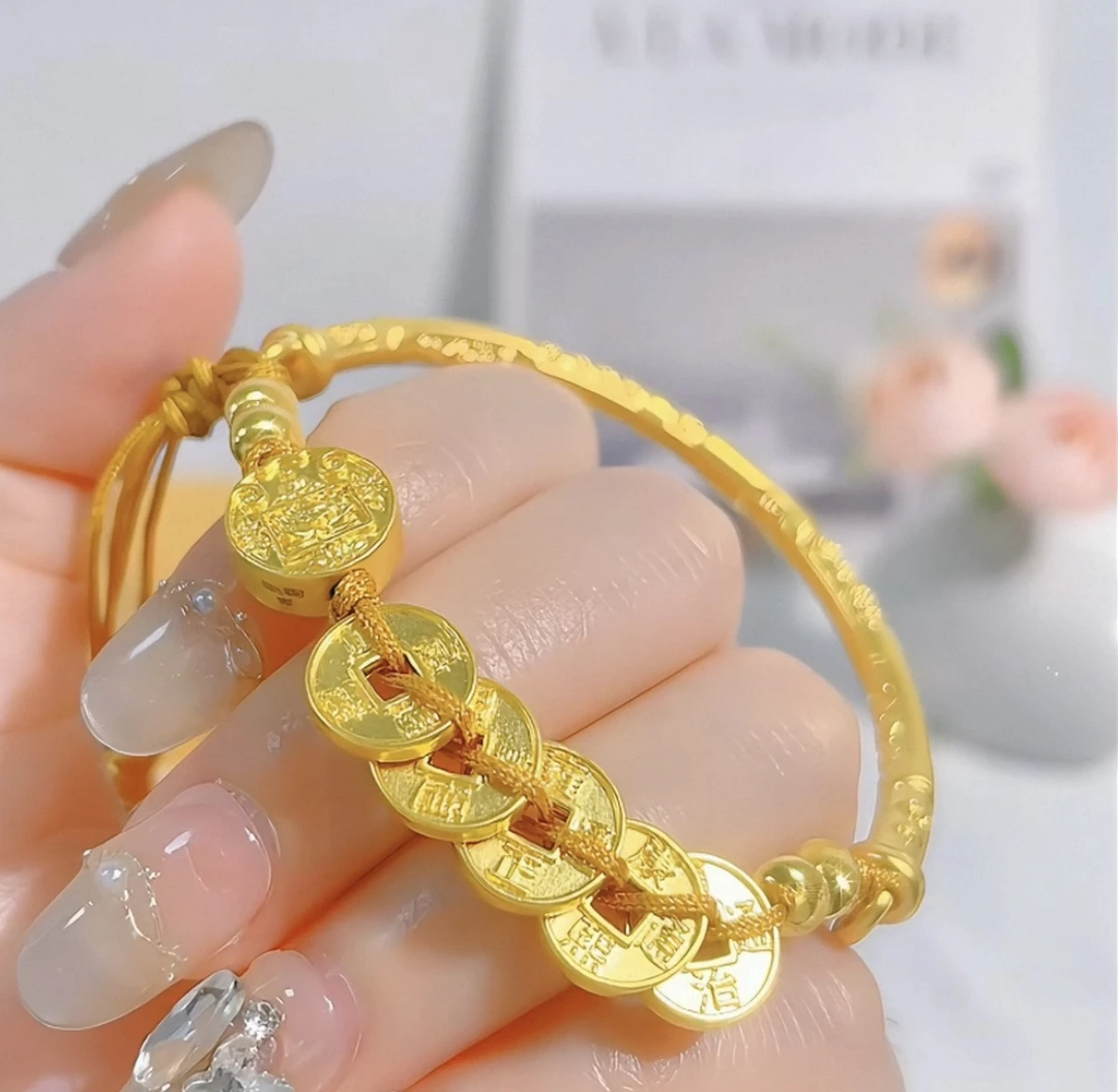 五帝钱999时尚轻奢手工串珠首饰编织A44