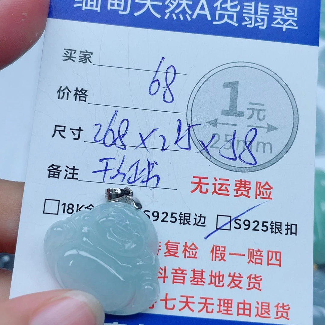 翡翠银S925镶嵌颈饰翡翠