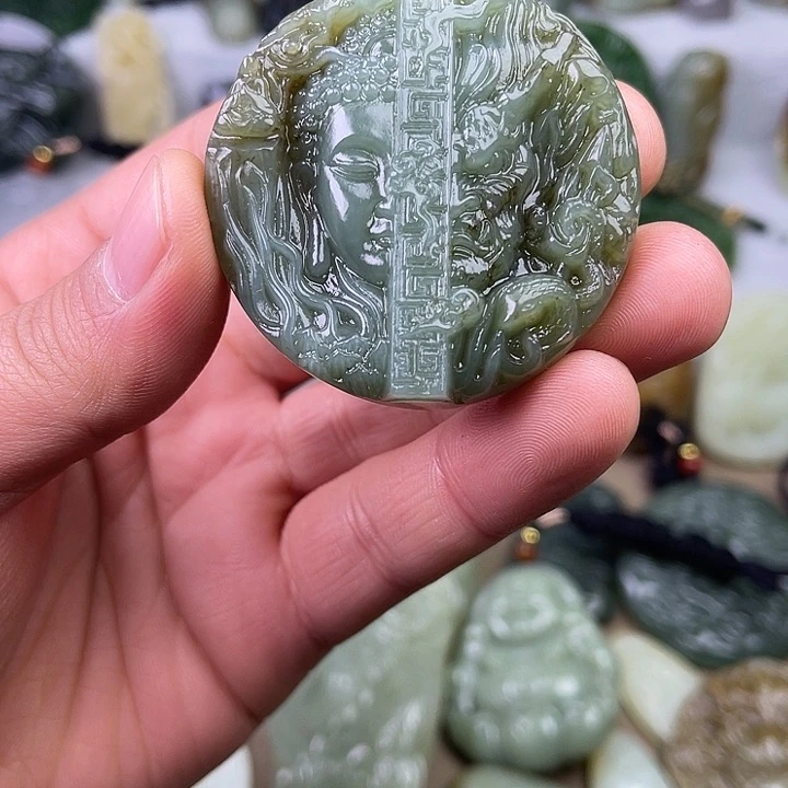 和田玉吊坠(不含链)未镶嵌