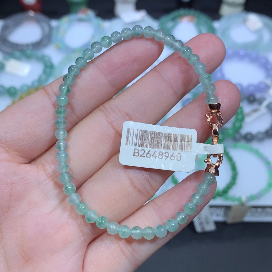 未镶嵌手串翡翠天然