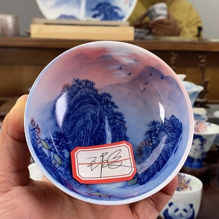杯康*景德镇手工手绘陶瓷，高亮兴老师作品