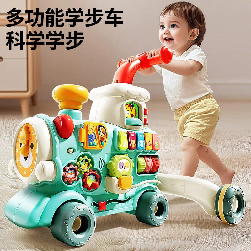 婴儿学步手推车防o型腿防侧翻2025婴幼儿0-3岁宝宝学走路学步神器