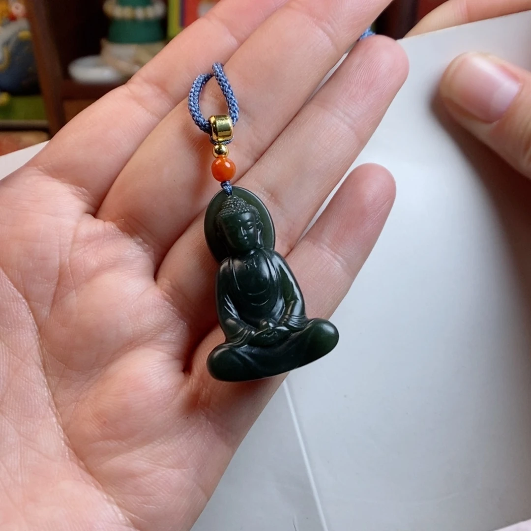 和田玉手链未镶嵌沙枣青