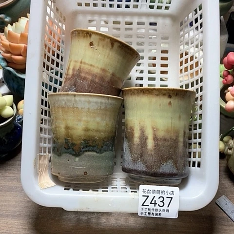 紫砂花盆437微瑕品口径7.5左右