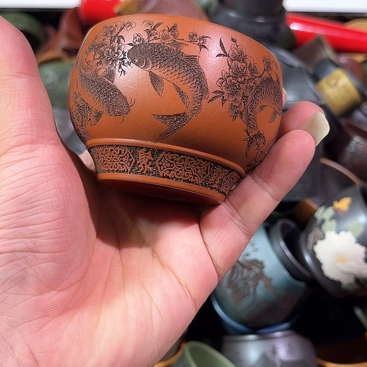 茶杯紫砂全手工紫砂主人杯