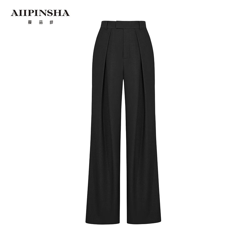 沁婕精选【气场女帝】轻奢设计师工字内折西裤E6SP643EWP