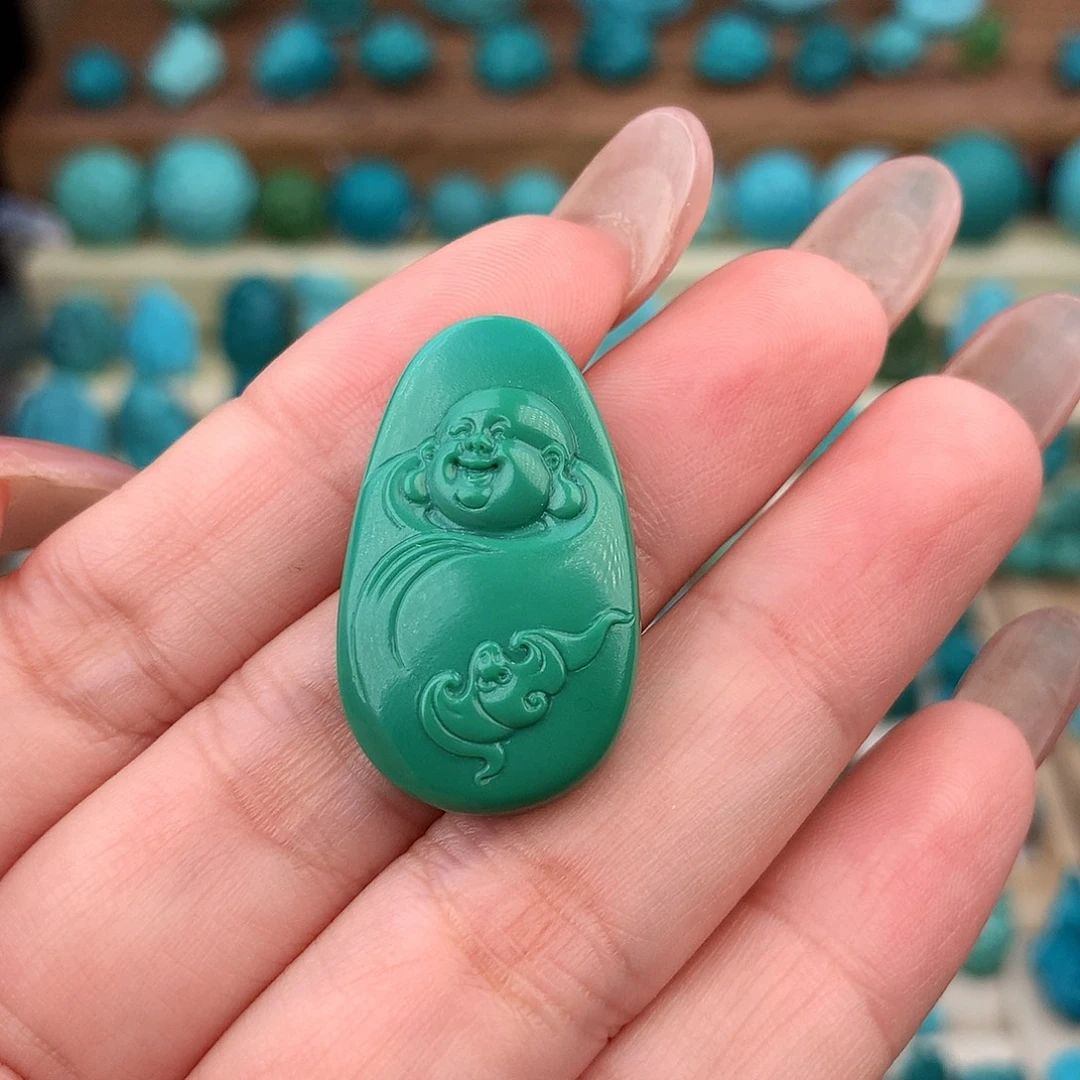 未镶嵌绿松石珠宝奇石