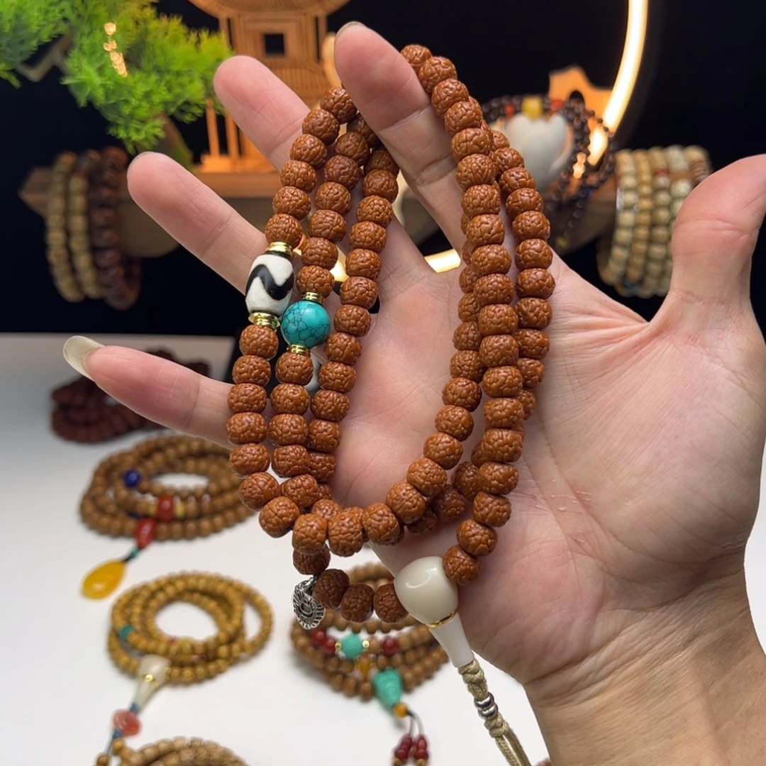 星月菩提手串小**儿金刚菩提龙鳞纹8